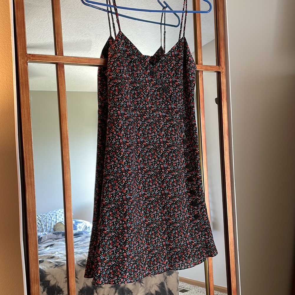 Madewell Silk Button-Wrap Cami Dress in Fieldwalk Floral